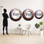 Beige mauve minimalisme spirale poteries I - miroir mural unique spirales abstraites, miroir rond moderne, art imprimé en métal-99621923