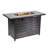 Rectangle Aluminum Fire Pit Table with Hidden Fuel Tank