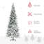 ? Décoration de Noël? Arbre de Noël artificiel enneigé 9 pi avec branches réalistes et 1159 pointes