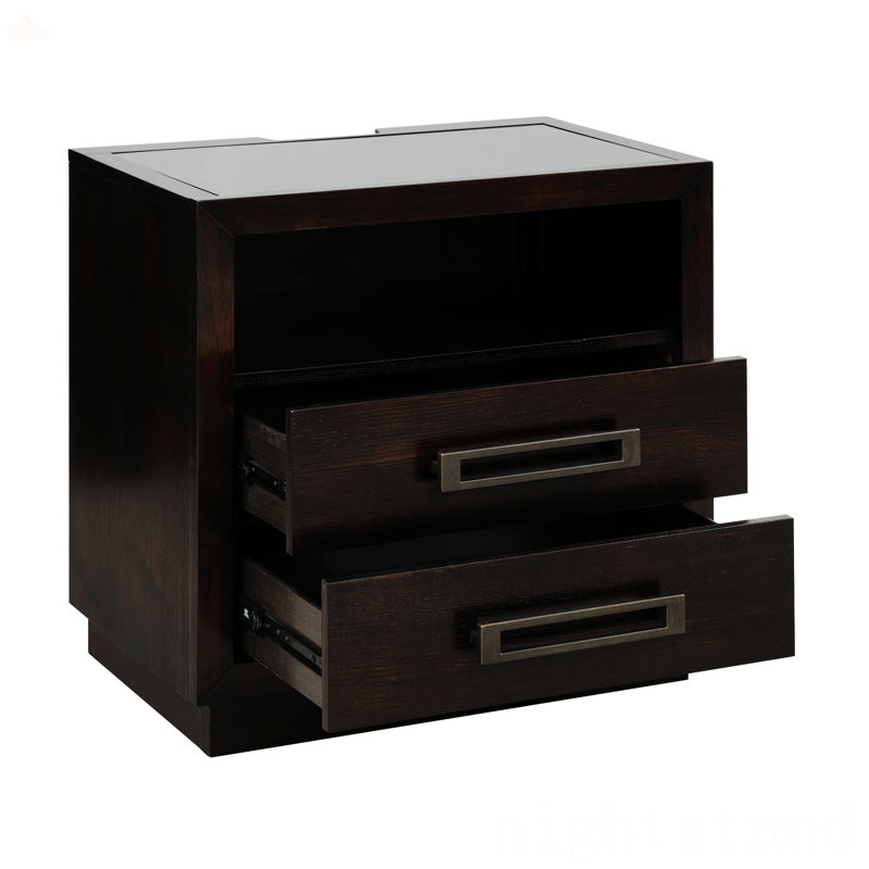 Table de chevet 2 tiroirs Broadnax