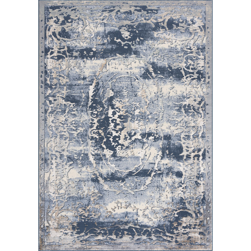 Tapis décoratif abstrait Tarpley, Rectangle 8 pi x 11 pi