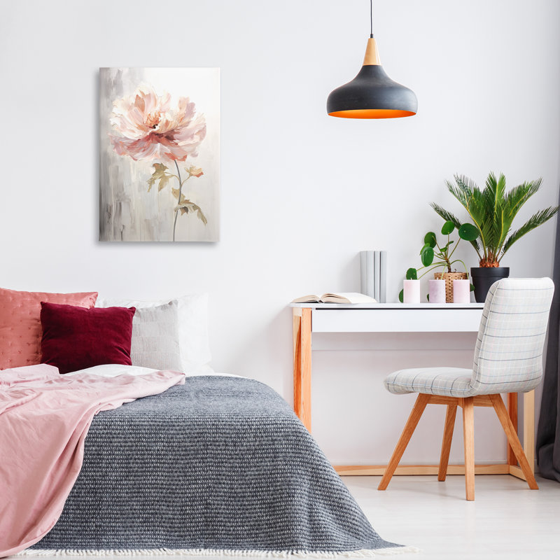 "Blush Flower Sprout", art mural par Raymond Powers, H 30 po x l 20 po