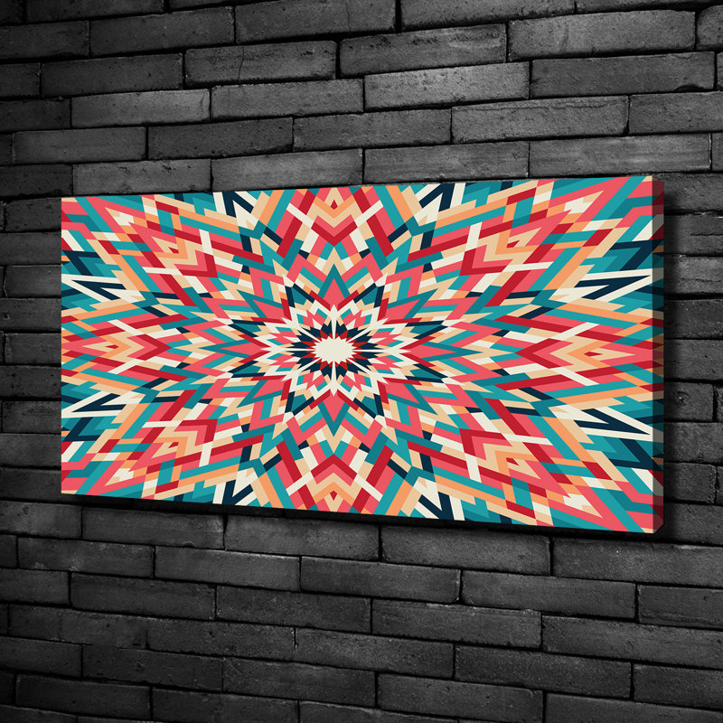 Kaleidoscope 1 Piece Wrapped Canvas Wall Art