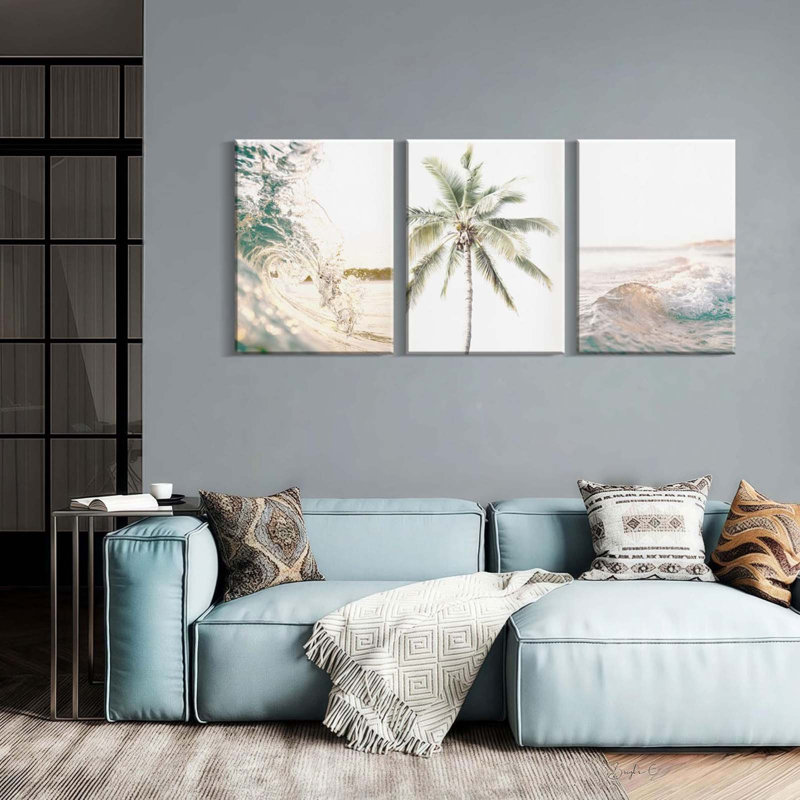 3 Piece Wrapped Canvas Print, 60 cm H x 40 cm W