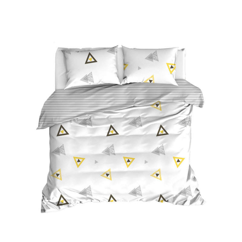 Ensemble de housse de couette 100% coton Annapolis, Housse de couette double + 2 taies d'oreiller stan