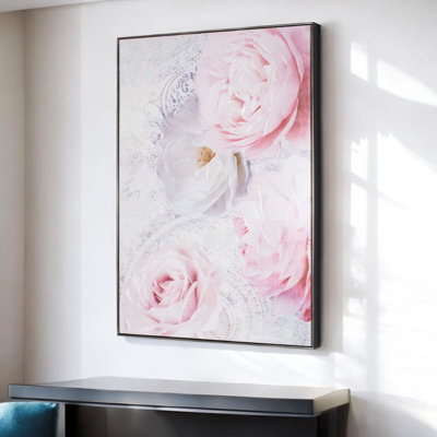Pivoines parfaites peintes à la main, estampe numérique