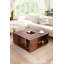 Wheel Coffee Table with Storage