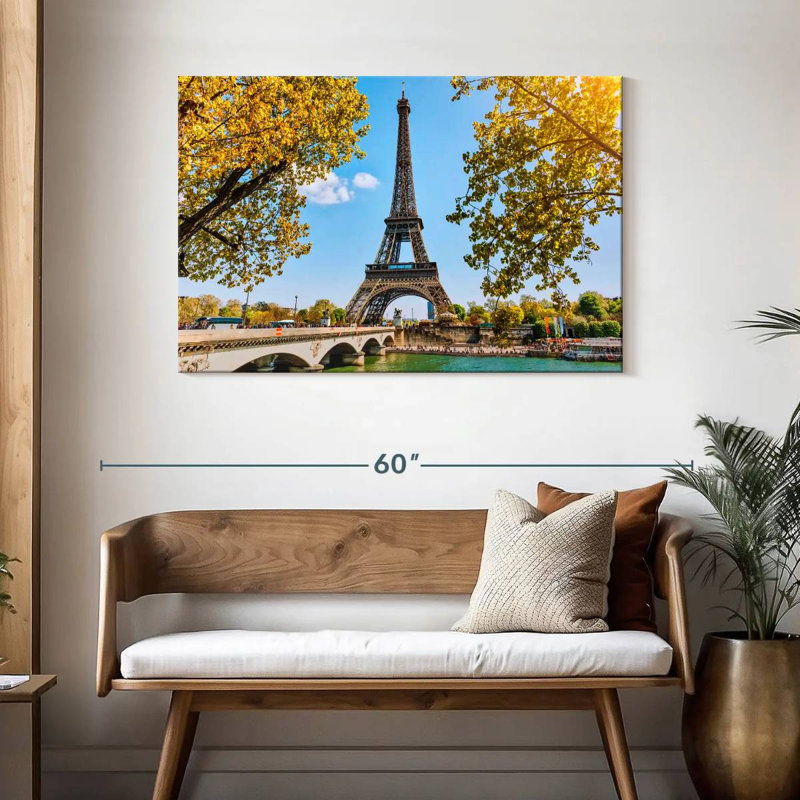 Paris Eiffel Tower In Spring, 30" H x 45" W