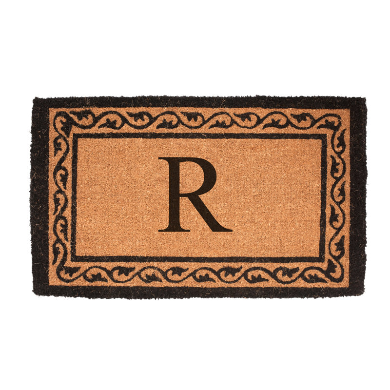 Paillasson Monogram, 2 pi x 3 pi 3 po, R