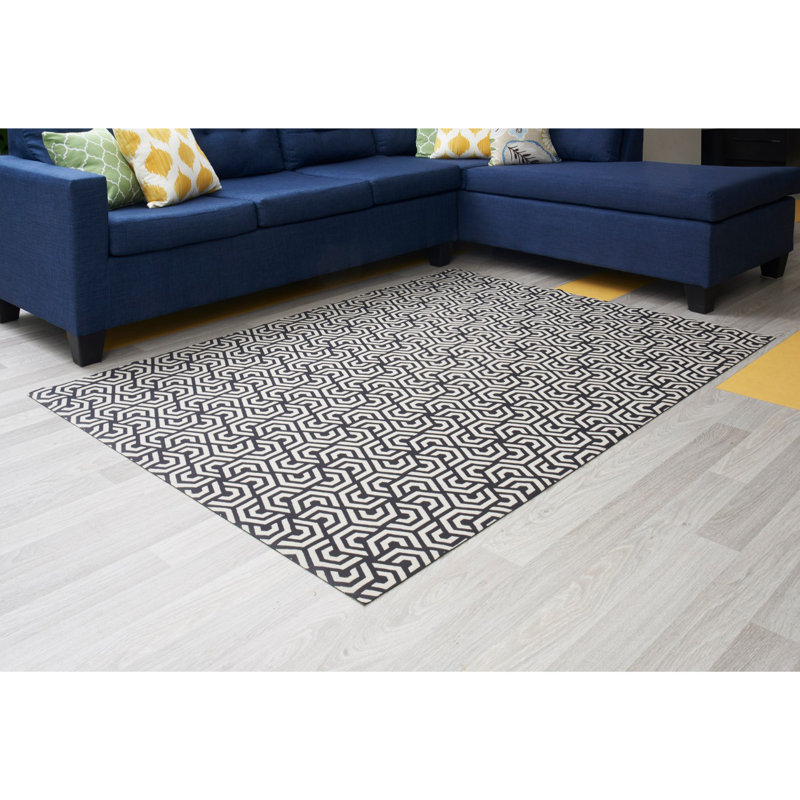 Tapis noir / blanc Caltlin
