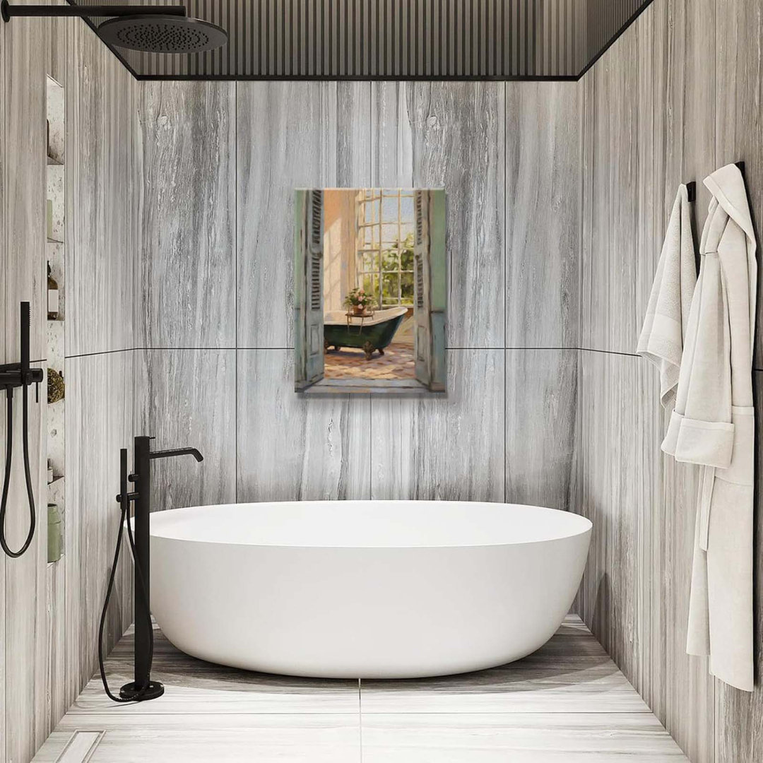 Vintage Bathroom Wall Art Bathtub Wall Decor Bathtub With Flowers Poster Classical Bathroom Bathtub Poster Farmhouse Bathroom Wall Art Bath Room Decor