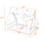 Lit plateforme en bois avec tente et design de maison-745165017-745165023