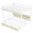 Queen Metal Bunk Bed With LED Lights & USB Ports,  Can Be Converted Into A Sofa-247802957-247802958