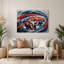Art mural en métal gris Sports Formule-1940208227
