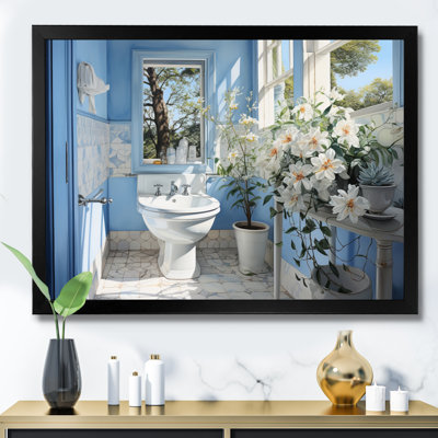 Bathroom Toilet Reflections Of II - Bathroom Canvas Print