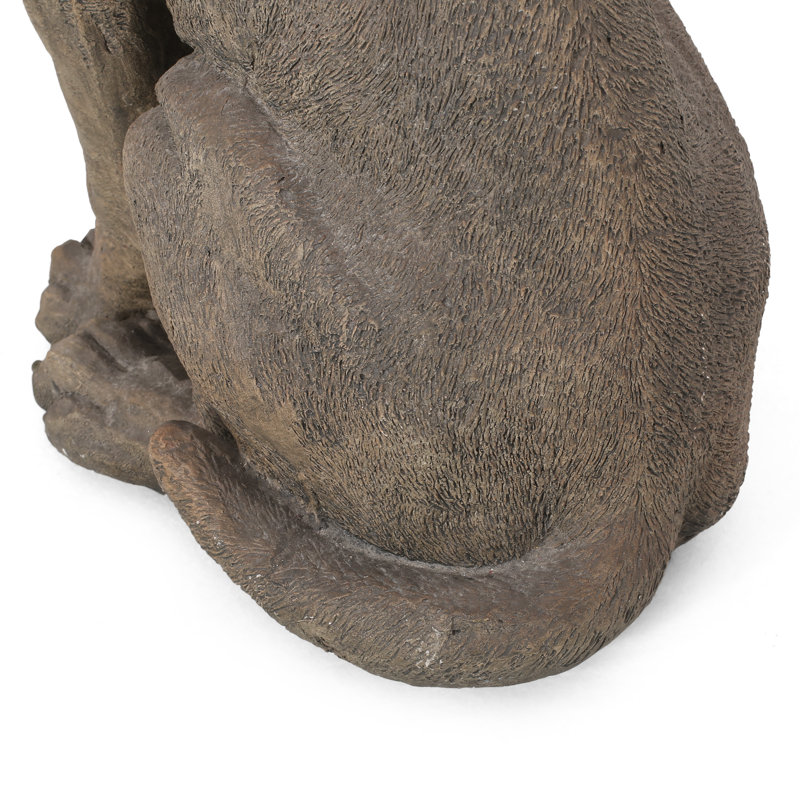 Statue de jardin d'extérieur pour chien