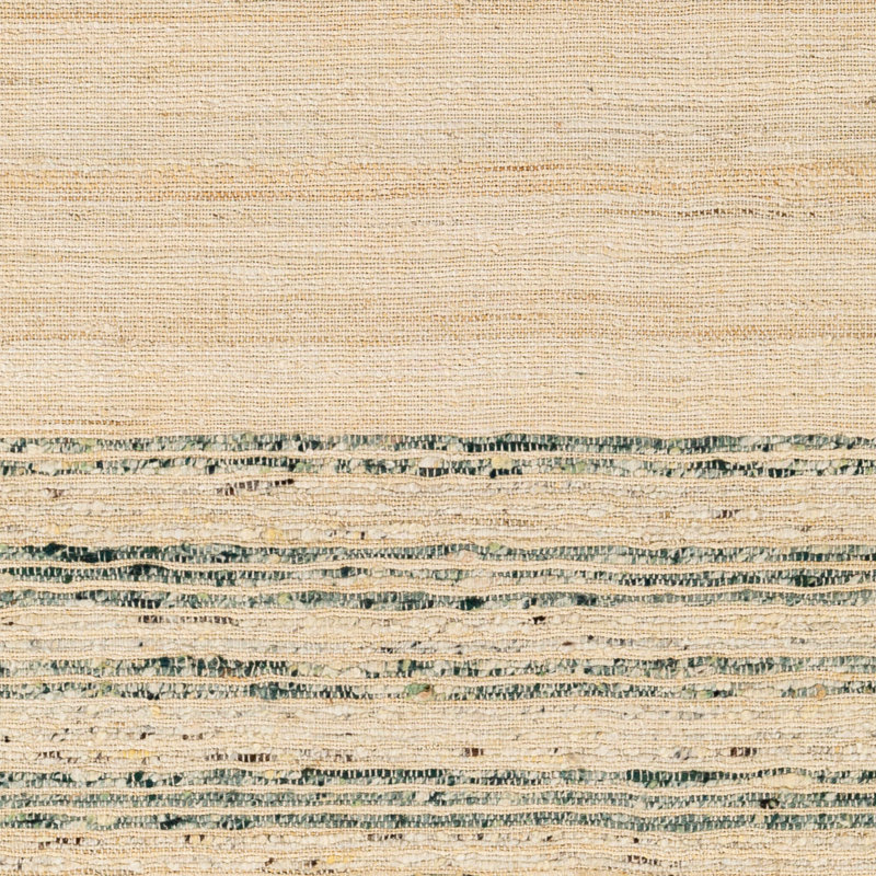 Striped Indoor Rug, Rectangle 6' x 9', Light Gray