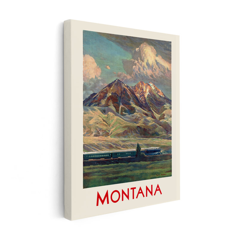 Montana, chaîne de montagnes Absaroka, Sans cadre, Canevas, H 24 po x l 32 po