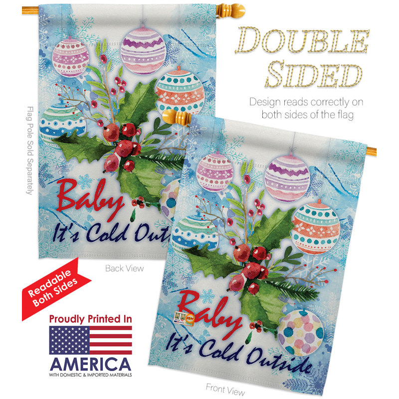 Drapeau de maison à 2 côtés en polyester / mélange de polyester 40 x 28 po