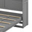 Grand lit escamotable mural avec tablettes