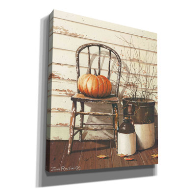 " Pumpkin And Chair " by John Rossini