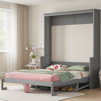 Queen Size Murphy Bed With A Shelf