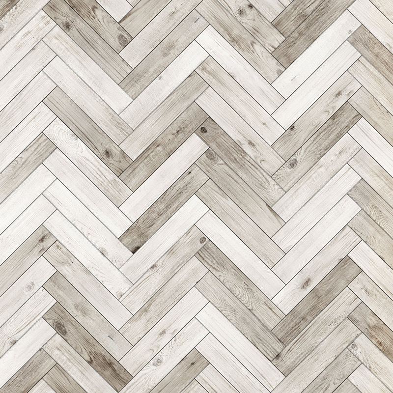 Carreau de papier peint à peindre Diuri, Blanc / Gris, L 108 po x l 96 po