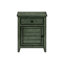 Table d'appoint en placage antique, convenant à la table de chevet de la chambre à coucher et au côté du salon avec compartiments de rangement inclus, ou table