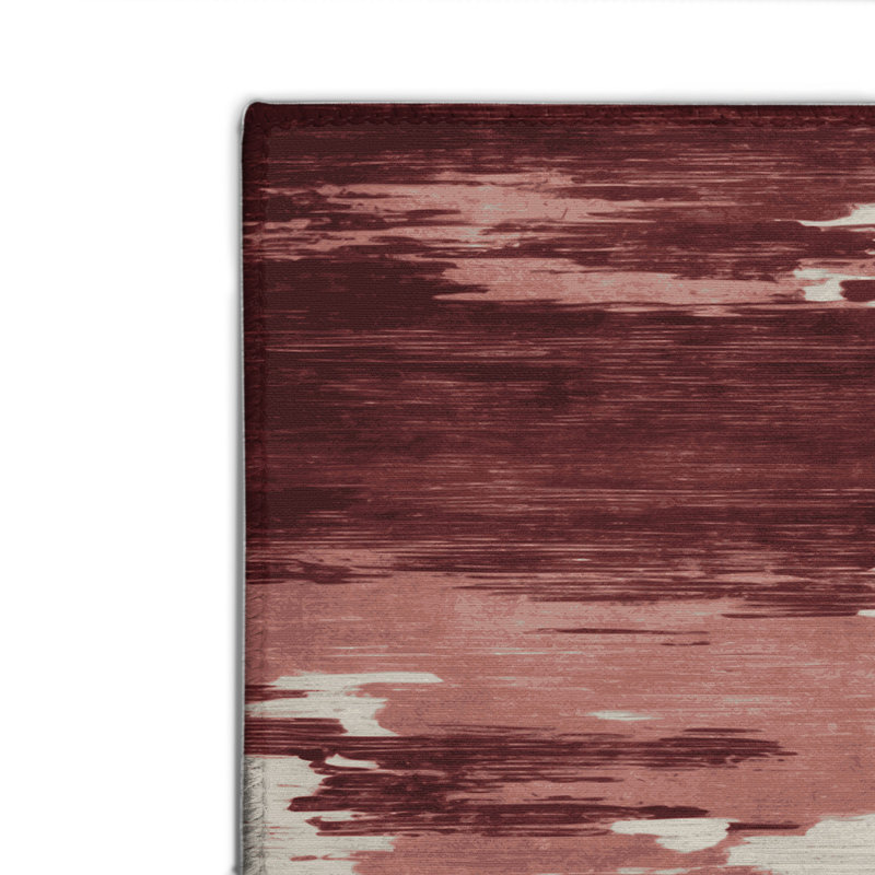 Watercolor Gray Indoor and Outdoor Area Rug, Rectangle 4' x 6'