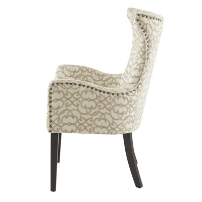 Angelica Tufted Upholstered Wingback Armchair