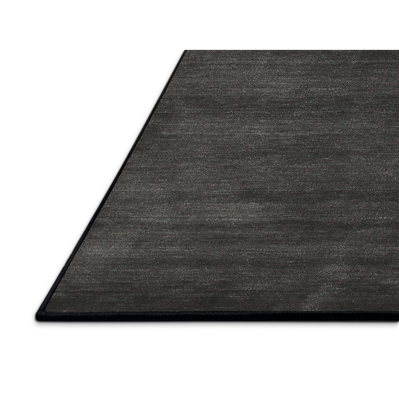 Tapis contemporain noir, Rectangle 5 pi x 7 pi