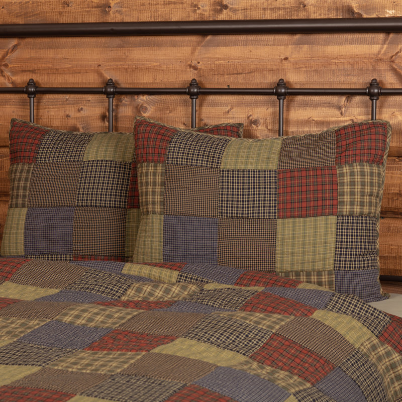 Cedar Ridge Rustic Cotton Patchwork Standard Sham