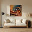 Art mural en métal brun-18727776