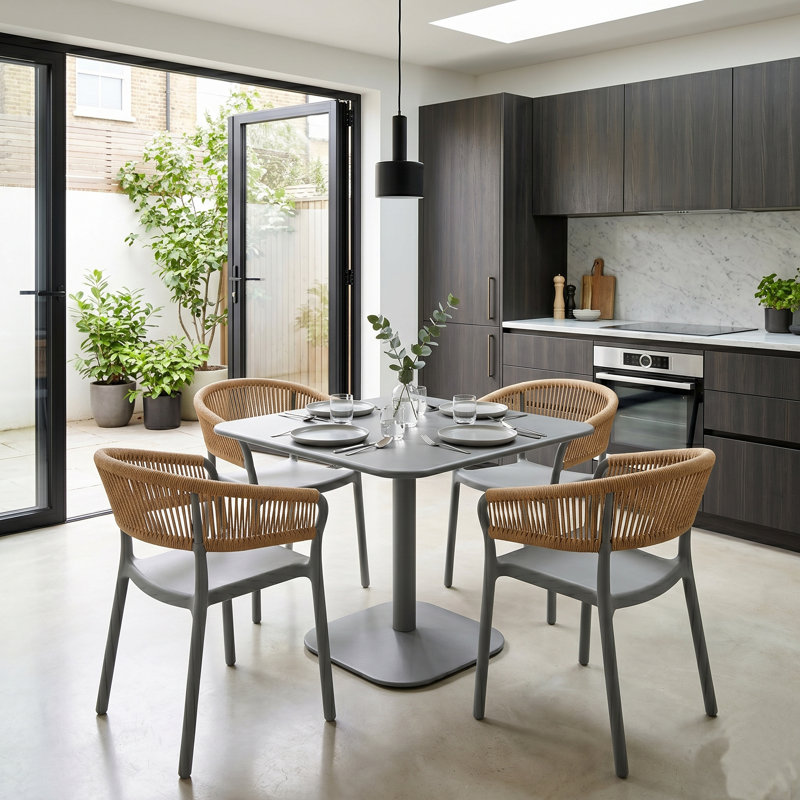 4 -Person Steel Dining Set