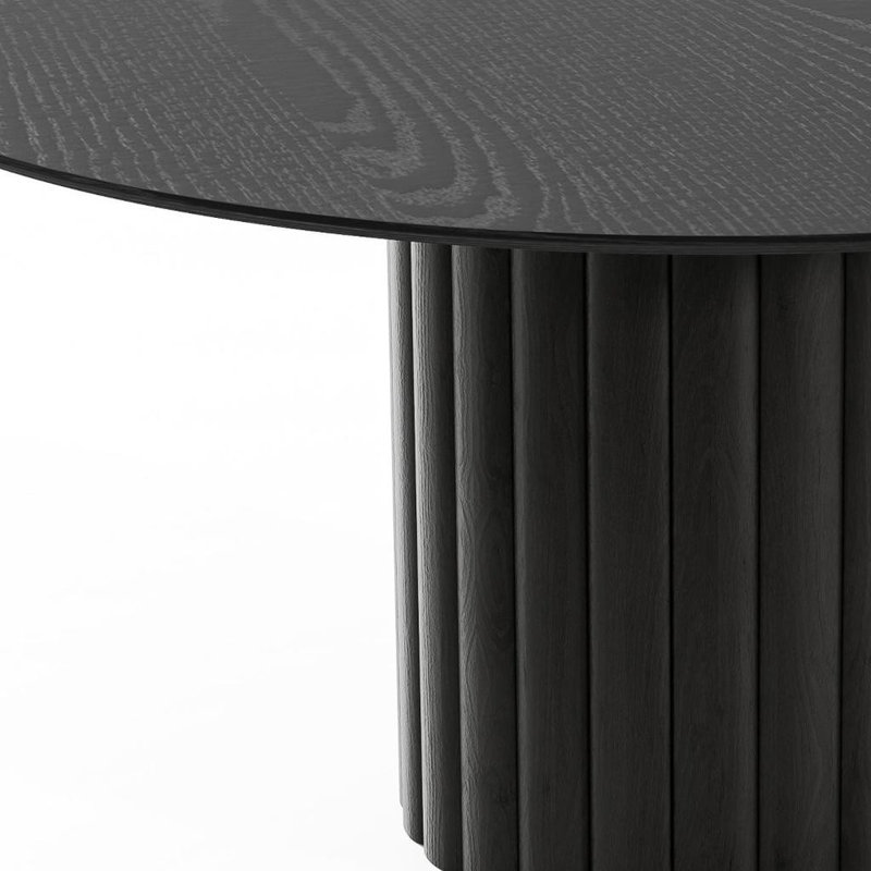 Table de salle à manger 60 po, H 30 po x L 60 po x l 60 po, Noir