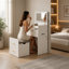 Vanity with Mirror and Seat