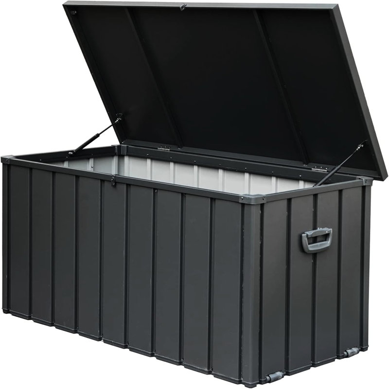 Boîte de rangement 150 gallons pour l'extérieur - imperméable, verrouillable, pour ranger les serviettes