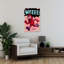 Running Pop Art Robot Energetic Playful Retro Wall Art Print by ERM - Wrapped Canvas Print-245507950