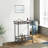 Metal Bar Cart with Mirrored Shelves