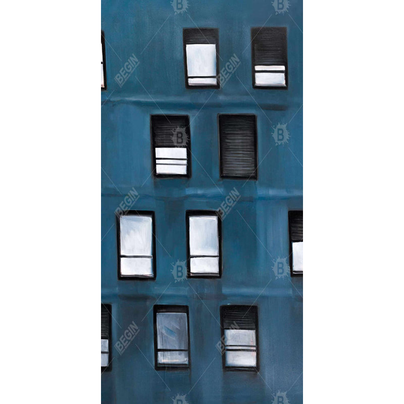 Urban building - 15.75"x31.50" Desk mat