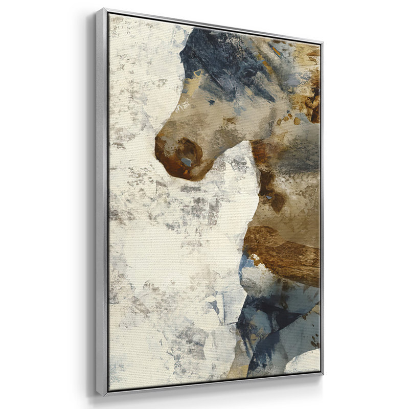 " Gallop " 3 - Pieces, Silver Framed, 36" H x 75" W x 2" D