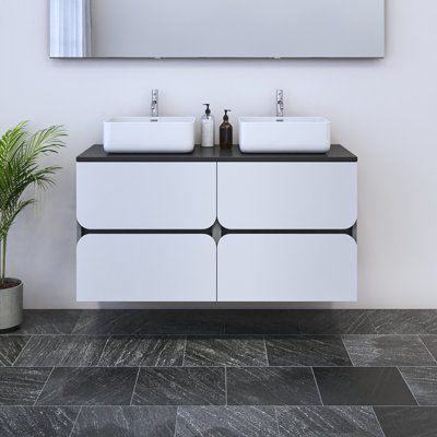 Kaydin 47.2'' Double Bathroom Vanity with Top