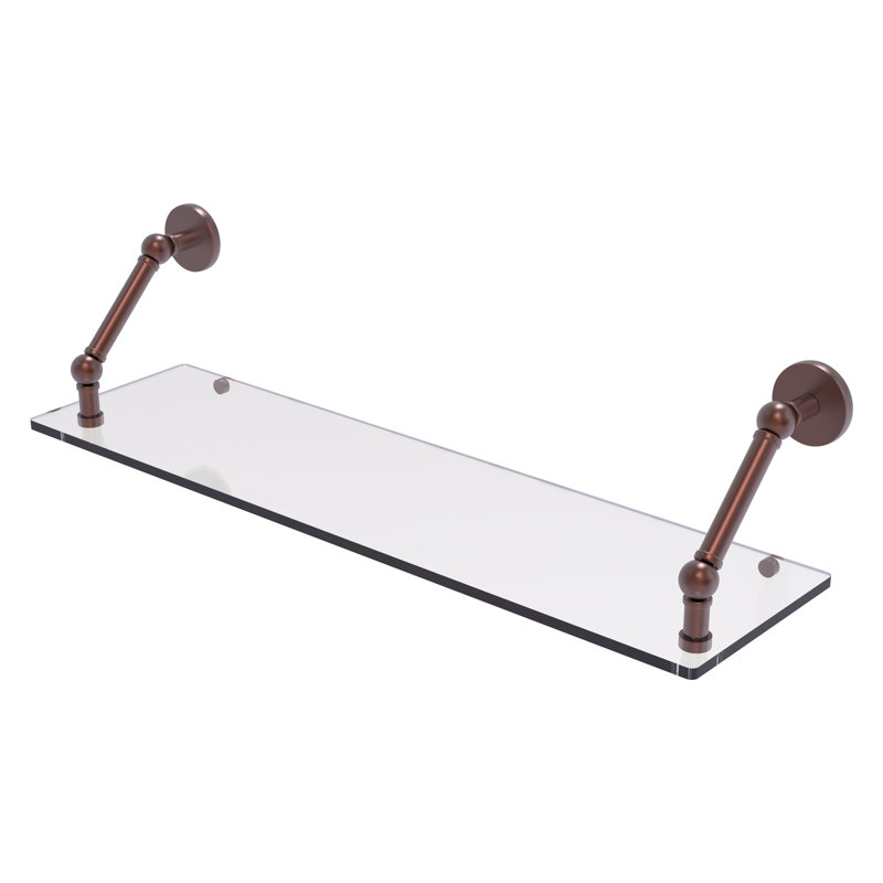 Dalston Bracket Shelf, Antique Copper, 8" H x 30" W x 8'" D
