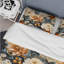 Orange Rustic Elegance Floral Pattern III - Ensemble de housse de couette à motif floral-1658000565