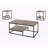 Tomasso 3pcs Coffee, Accent, End Table