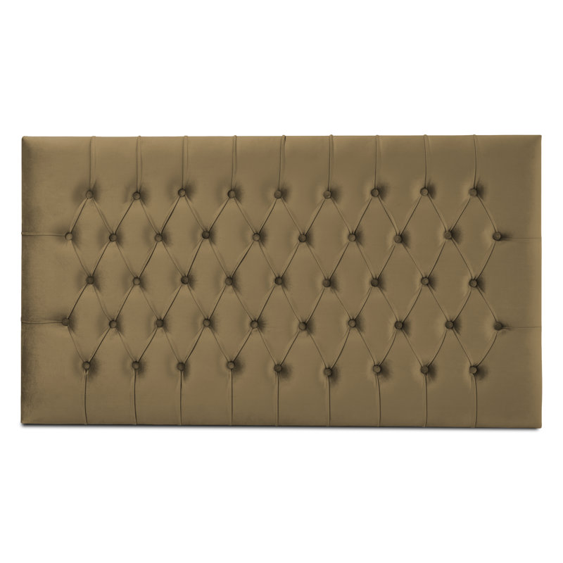Breland Upholstered Headboard, Linoso Lime Green, Double (4'6)