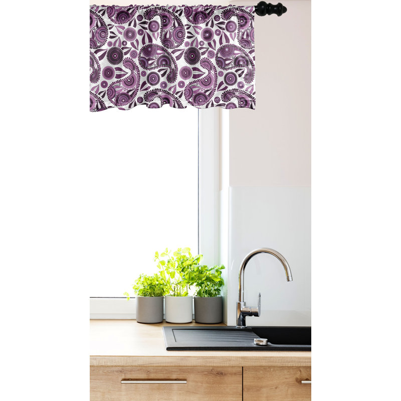 Cantonnière mauve Ambesonne, L 42 po x L 18 po
