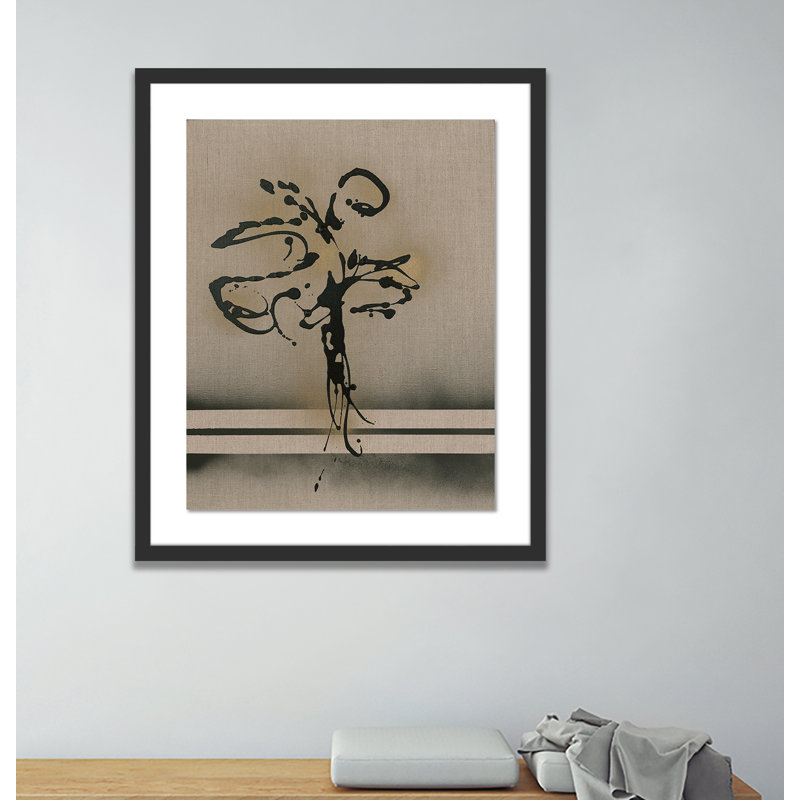 Floral Gold Leaves Painting by Donna Bernstein, Black, 24" H x 20" W x 1.5" D