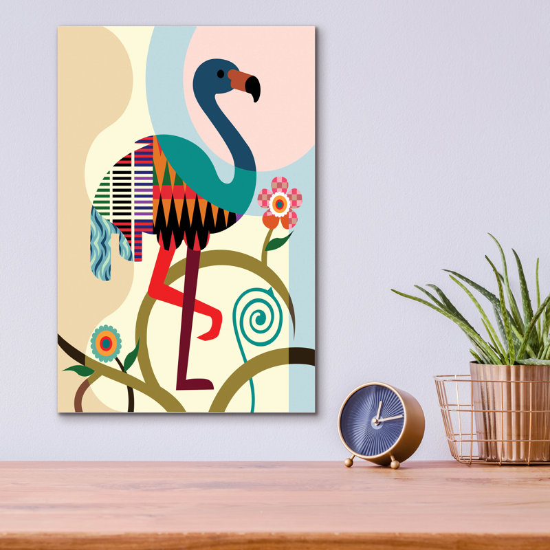 «American Flamingo» par Lanre Adefioyue, H 16 po x l 12 po x P 0,13 po