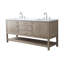Meuble-lavabo double 72 po avec plateau en pierre reconstituée Stratford-1739298913